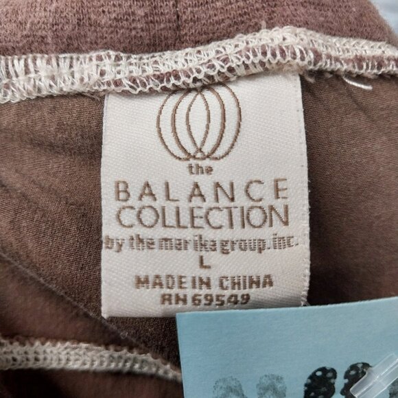 3167 Size Large Balance Collection Brown Pull-on Roll Tab Pants. - Picture 7 of 8